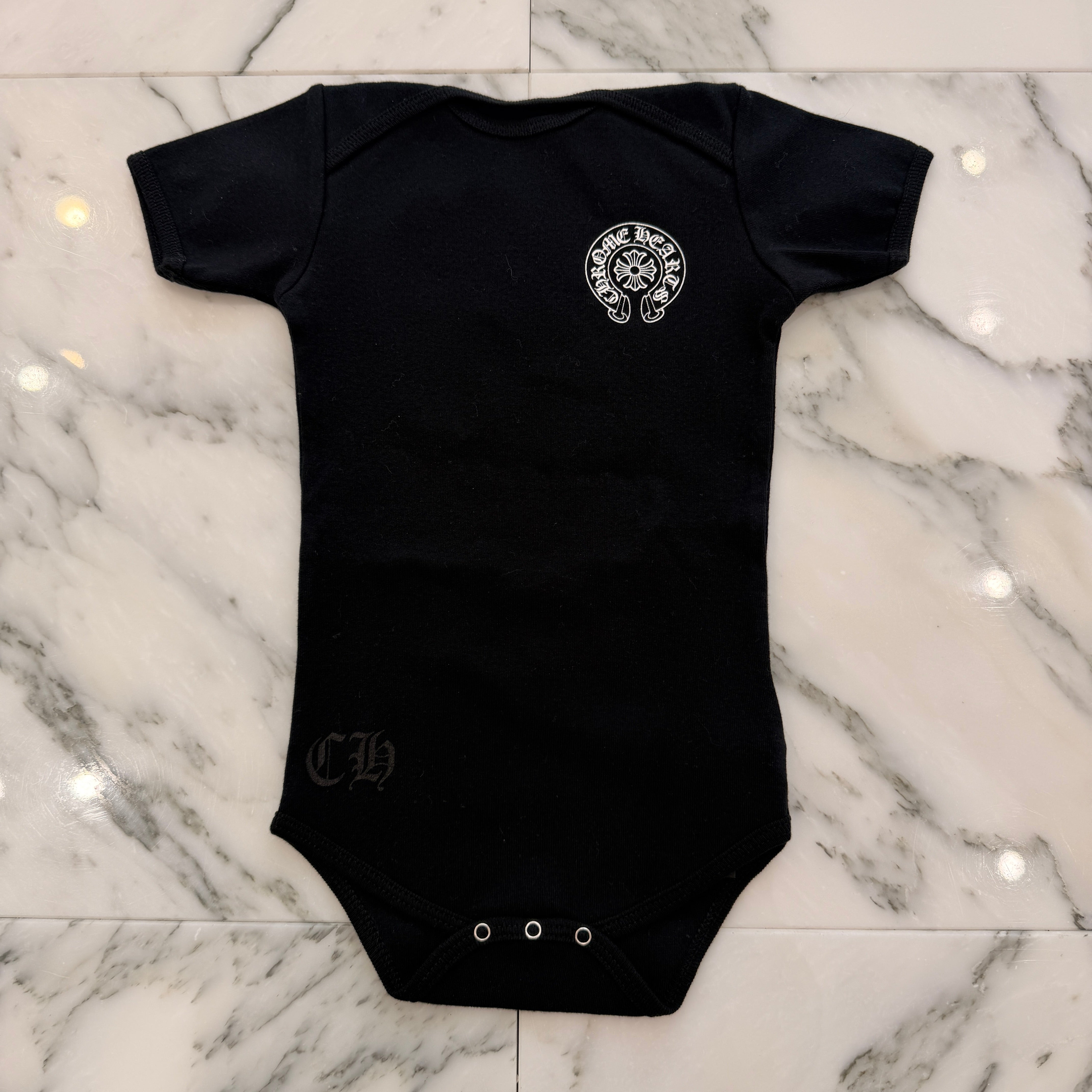 CHROME HEARTS Horseshoe Short Sleeve Rompers Size 18months クロムハーツ ホースシュー半袖ロンパース サイズ18months