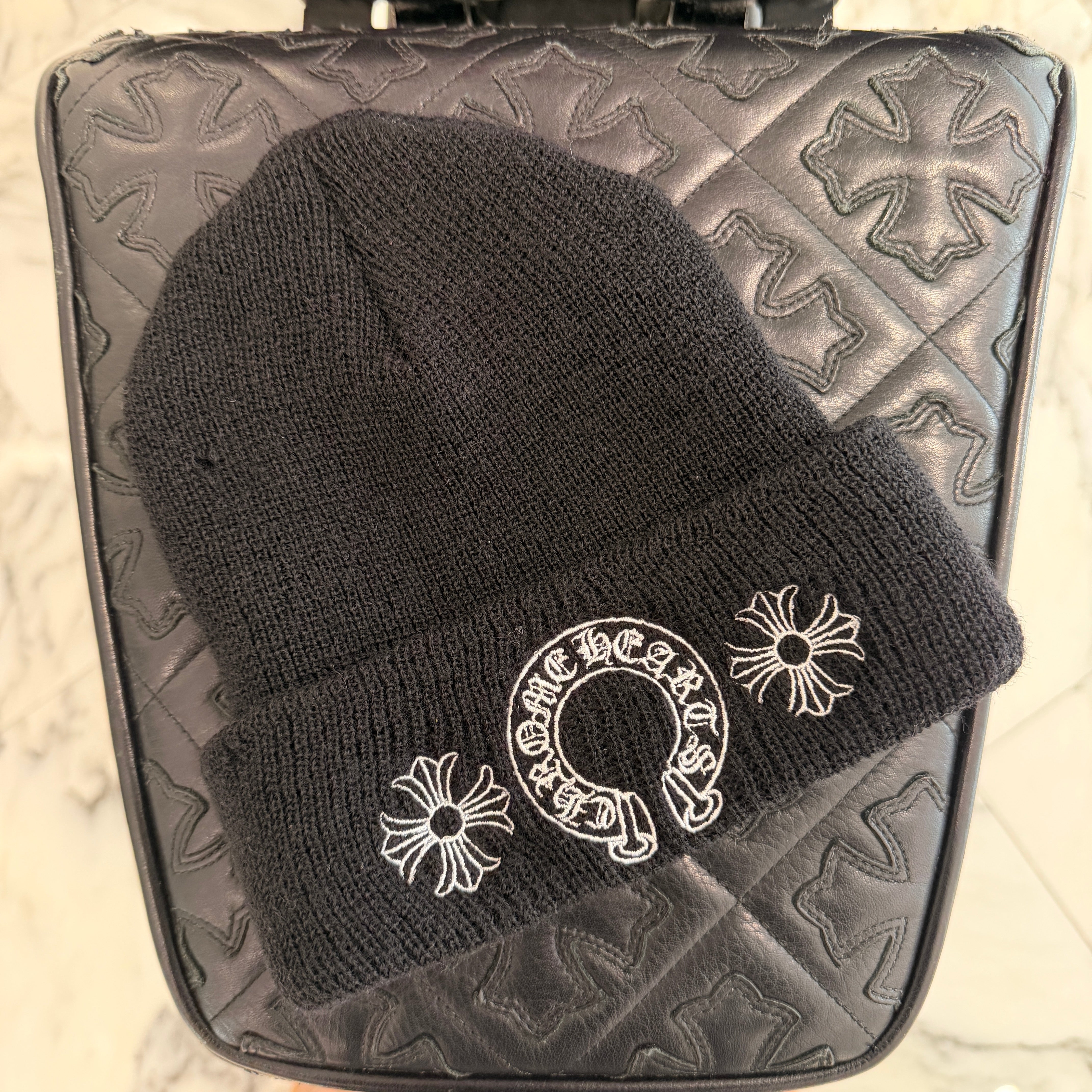CHROME HEARTS CH Plus Horseshoe Wool Beanie Size ONE SIZE クロムハーツ CHプラス ホースシュー ウールビーニー サイズONE SIZE