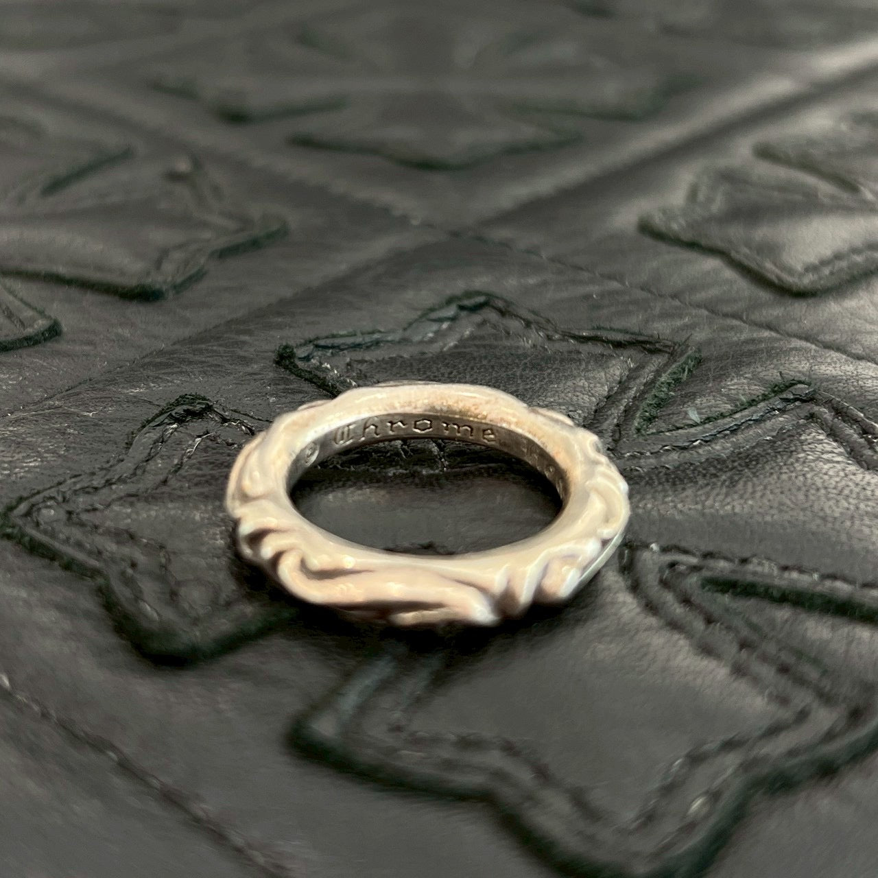 美品　クロムハーツ　スクロールバンドリング　16号 CHROME HEARTS Scroll Band Ring Size 16.5号 クロムハーツ