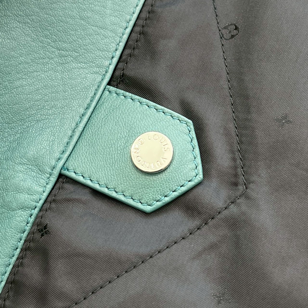 LOUIS VUITTON 2015SS Sheepskin Double Rider Leather Jacket H7L06EKR5 Size 44 ルイヴィトン シープスキン ダブルライダース レザージャケット サイズ44