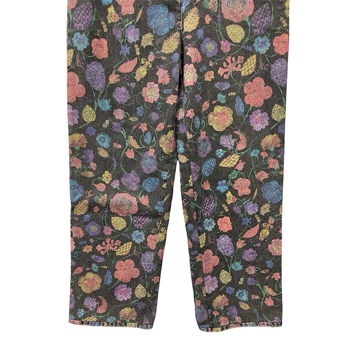 CHANEL 2021AW Chateau Des Dames Floral Jeans P70723V62507 Size 40