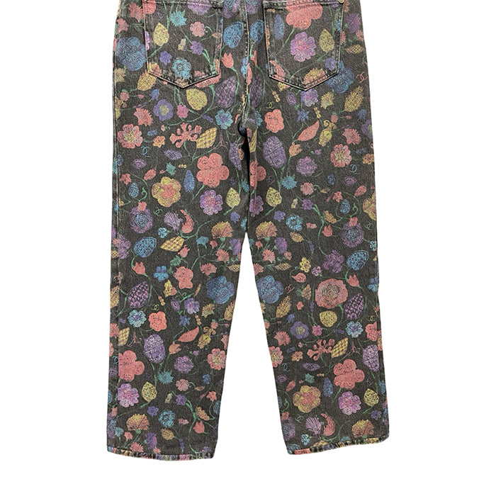 CHANEL 2021AW Chateau Des Dames Floral Jeans P70723V62507 Size 40