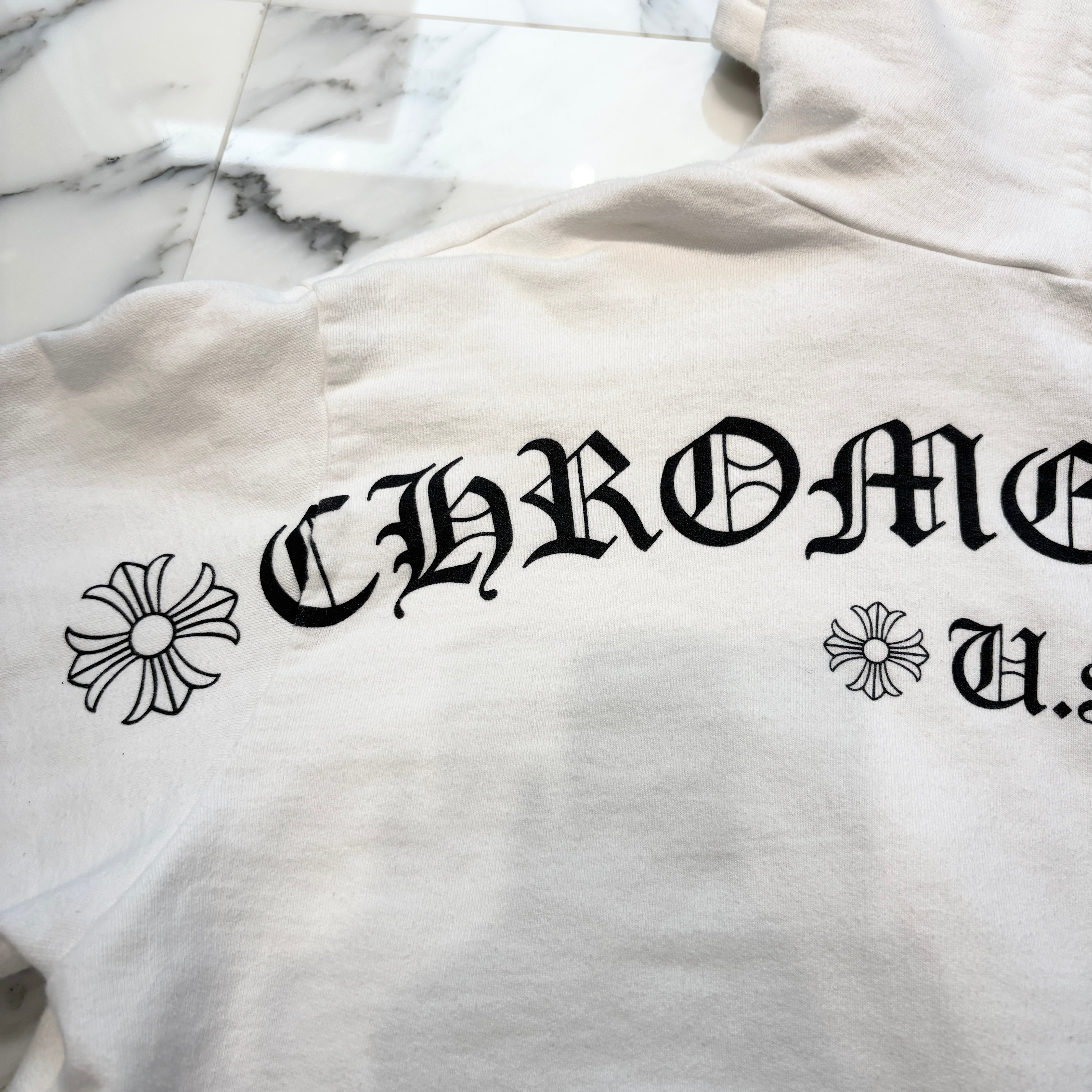 CHROME HEARTS Back Arch USA Logo Zip Up Hoodie Size L クロムハーツ バックアーチ USAロゴ ジップアップフーディーサイズL