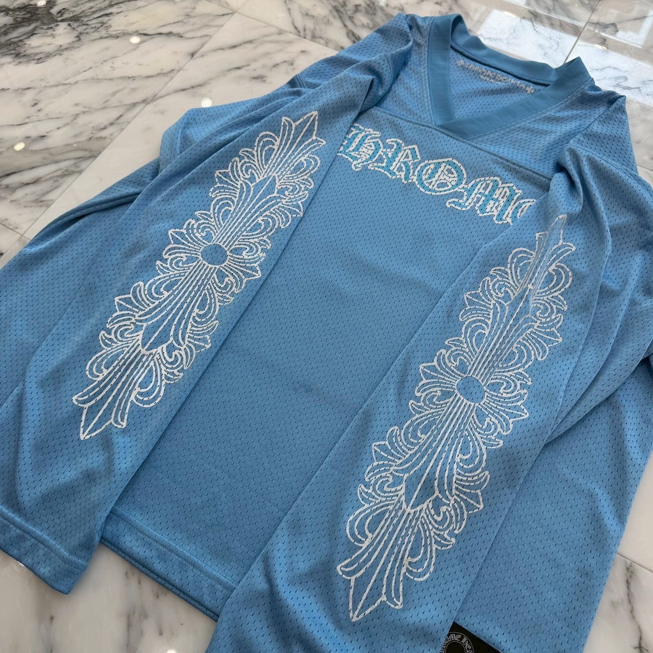 CHROME HEARTS 2024SS Mesh Warm Up Jersey Size Lクロムハーツ メッシュウォームアップジャージーサイズL