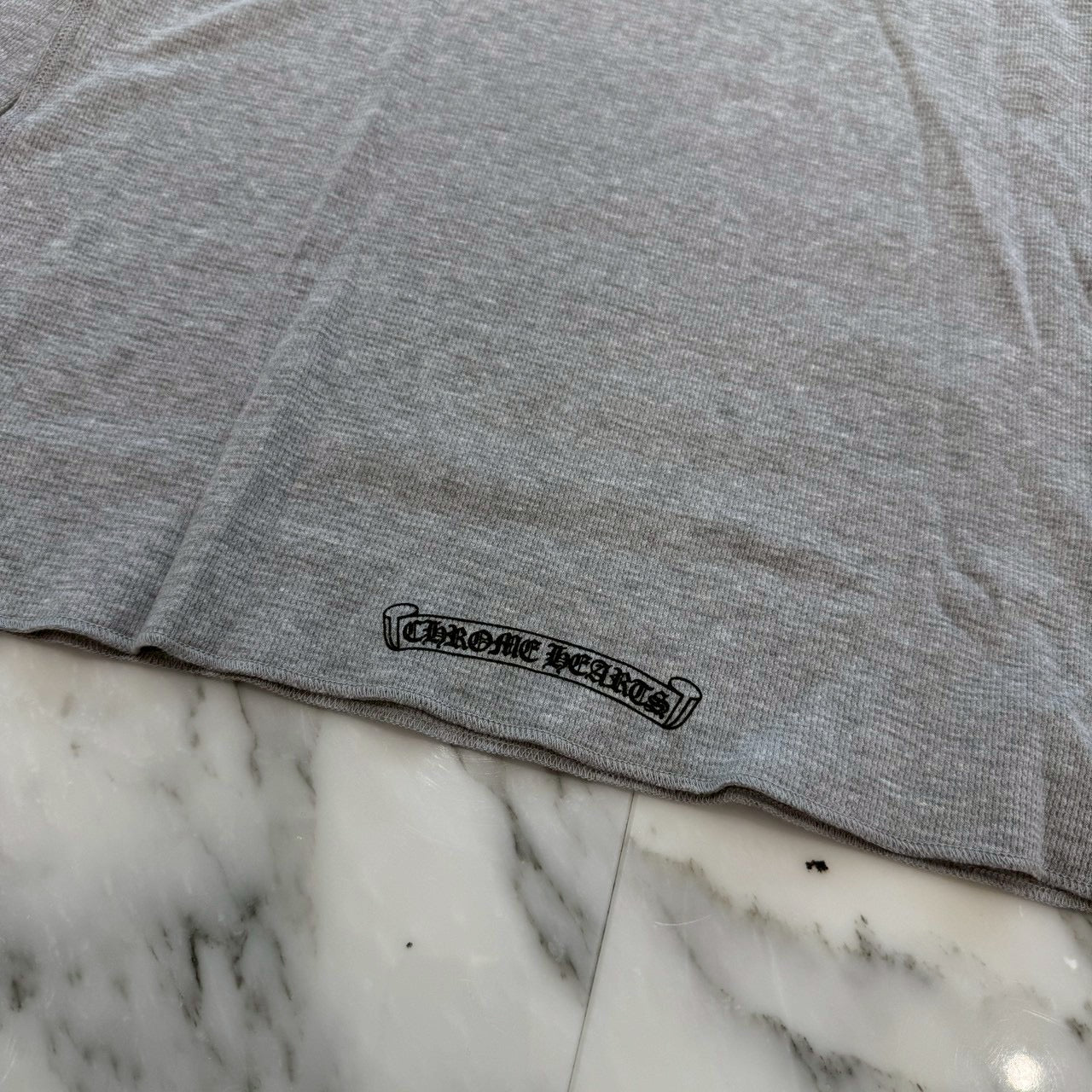 CHROME HEARTS 2025SS Floral Cross Horseshoe Thermal Long Sleeve Tee Size XL クロムハーツ フローラルクロス ホースシュー サーマル ロングスリーブ Tシャツ サイズXL