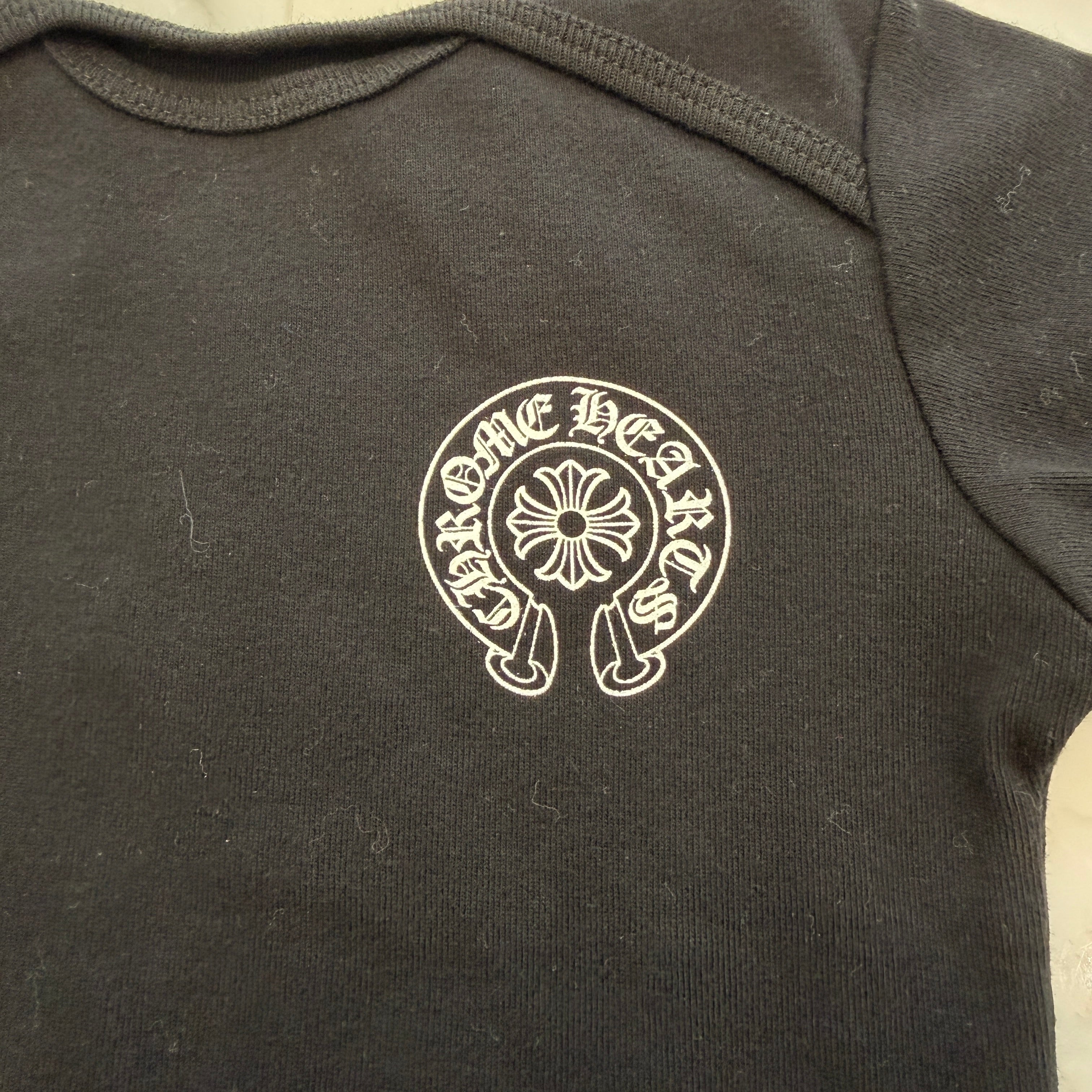 CHROME HEARTS Horseshoe Short Sleeve Rompers Size 18months クロムハーツ ホースシュー半袖ロンパース サイズ18months