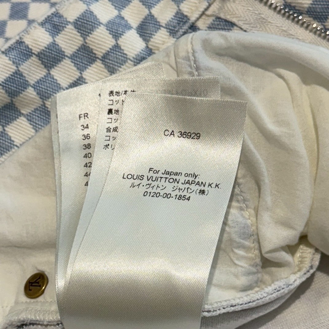 LOUIS VUITTON 2023SS Damier Carpenter Jeans 1AFOKQ Size 36 ルイヴィトン ダミエカーペンタージーンズ サイズ36