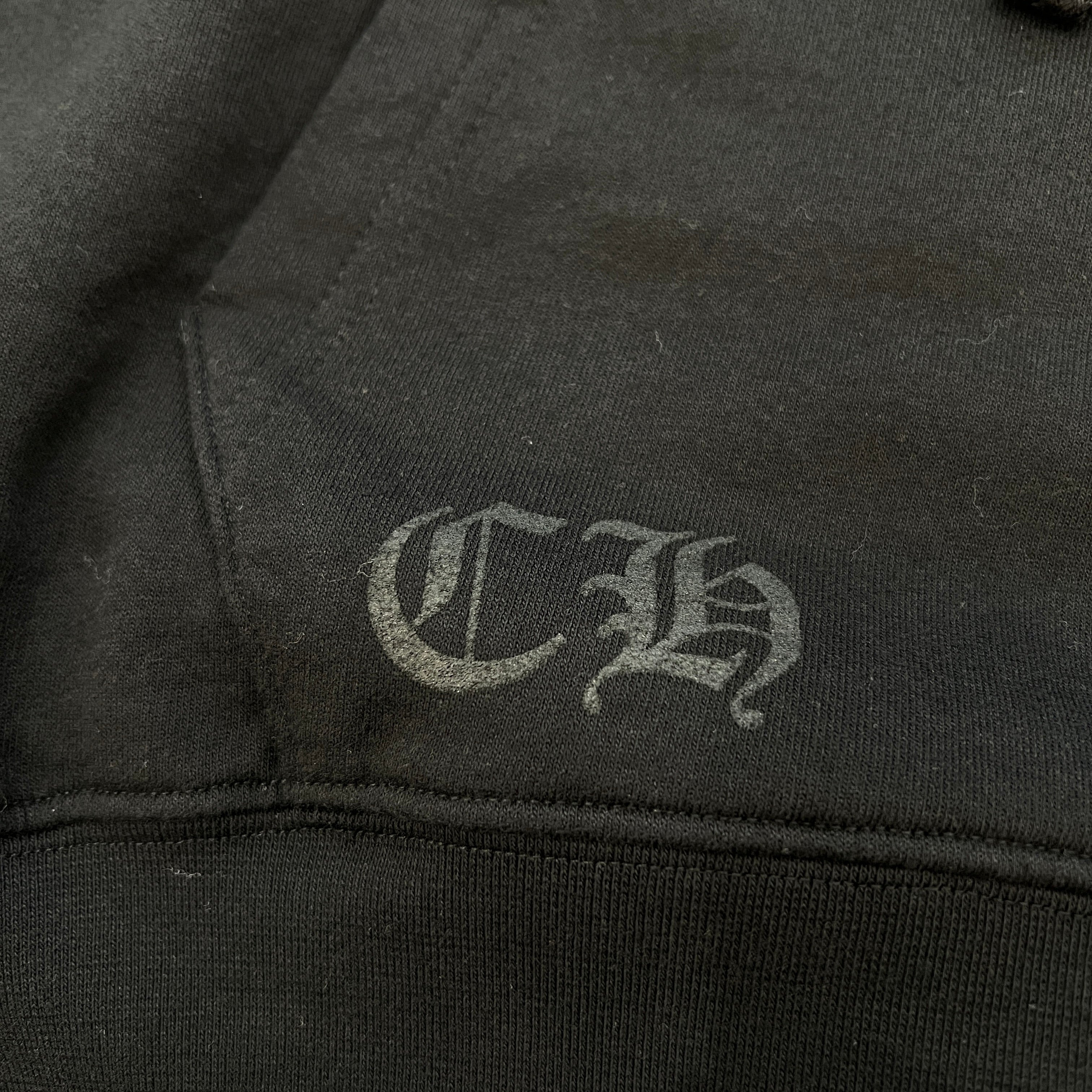 CHROME HEARTS Floral Cross Horseshoe Zip Up Hoodie Size L クロムハーツ フローラルクロス ホースシュー ジップアップフーディ サイズL