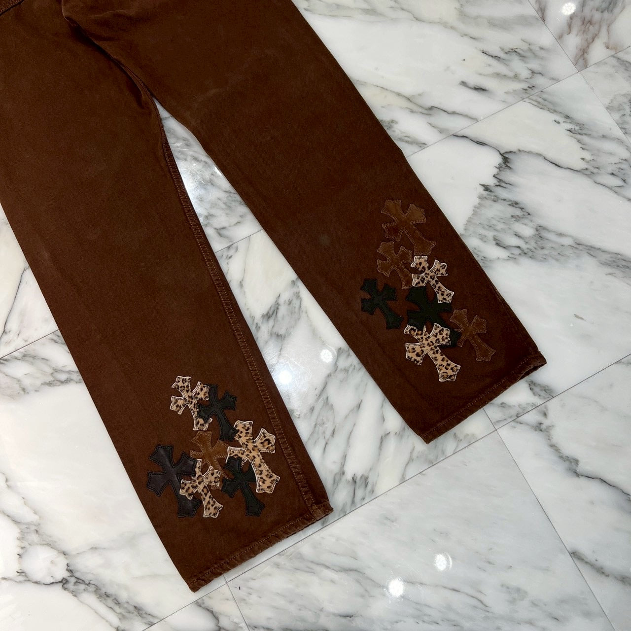 CHROME HEARTS × Levi's Body VNTG Multi Cross Leather Patch Jeans Size 33 クロムハーツ × リーバイスボディ ヴィンテージ クロスレザーパッチ ジーンズ デニムパンツ サイズ33