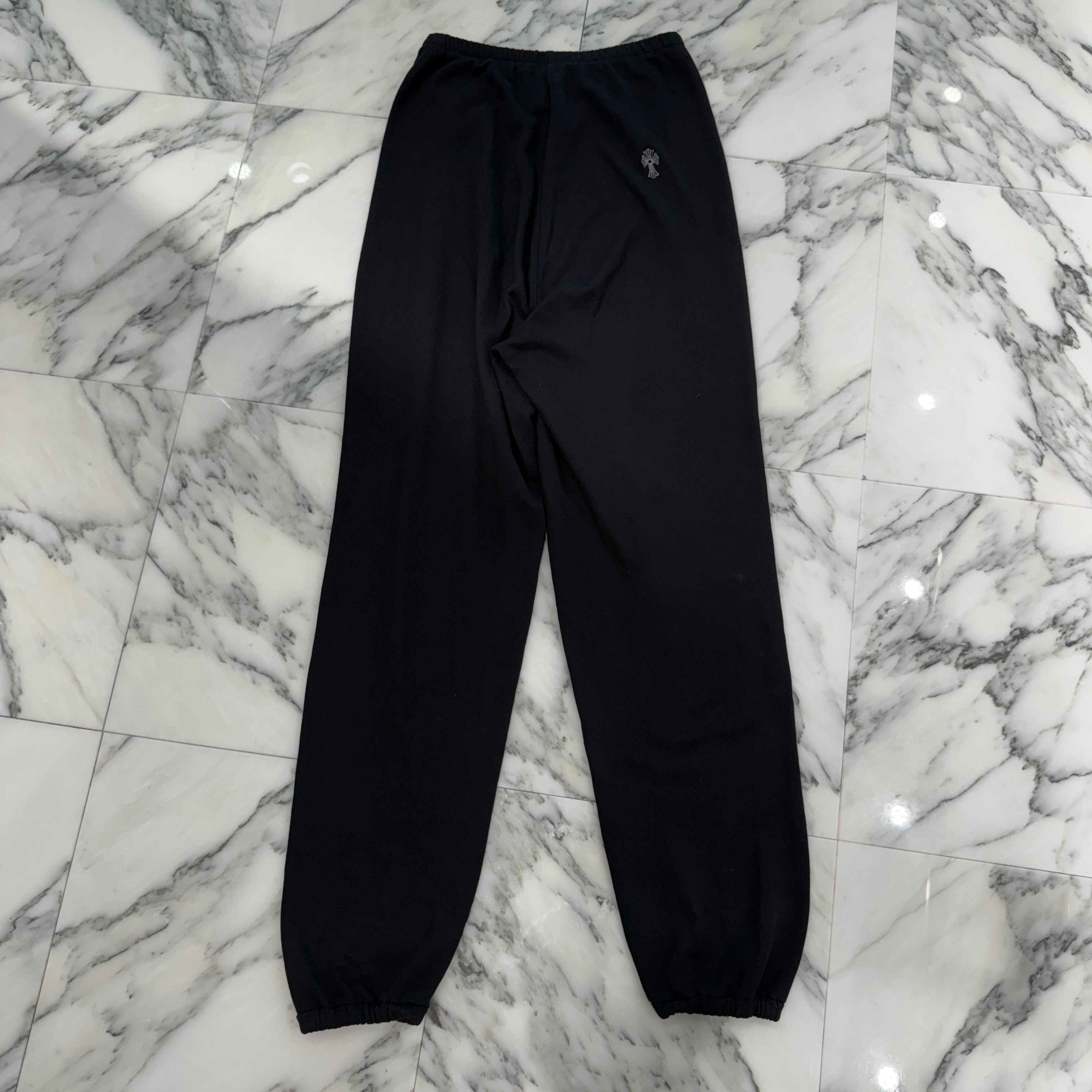 CHROME HEARTS Y NOT Vertical Logo Embroidery Oversized Sweat Pants Size XS クロムハーツ ワイノット ヴァーティカルロゴ刺繍 オーバーサイズ スウェットパンツ サイズXS