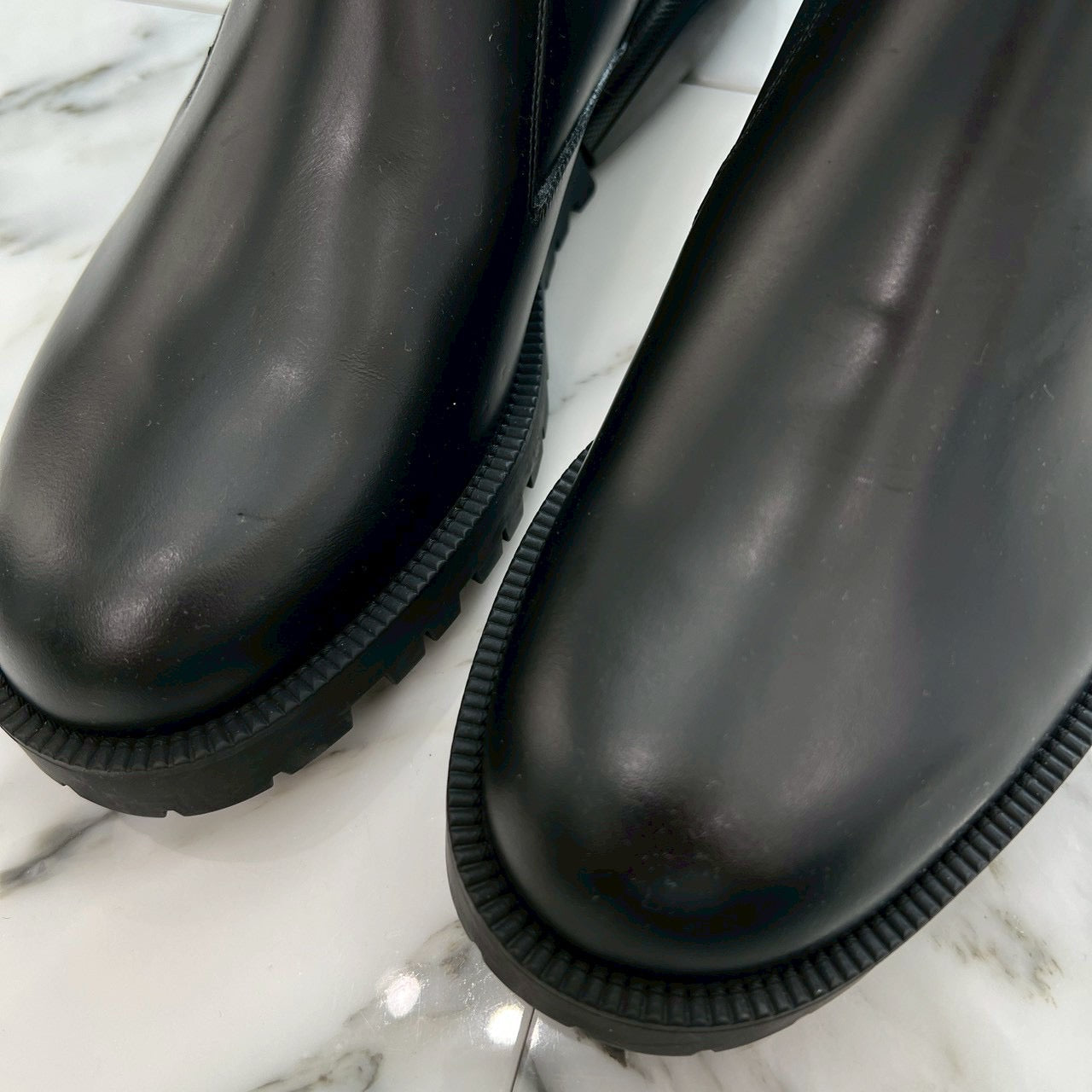 DIOR Side Zip Leather Short Boots 20EBM Size 42（27cm）ディオール サイドジップ レザーショートブーツ サイズ42(27cm)