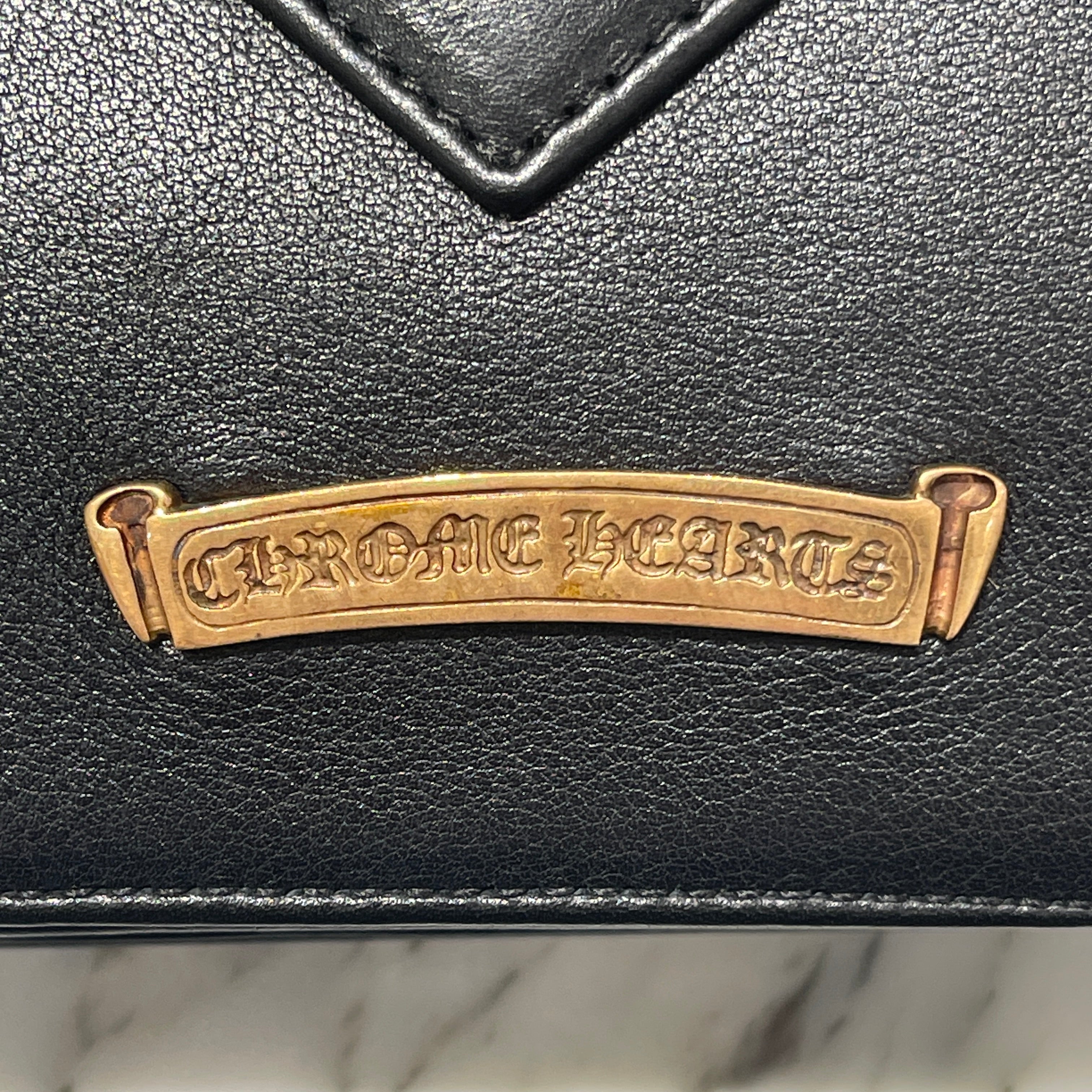 CHROME HEARTS GROW UP 2WAY Bronze CH Cross Leather Shoulder Bag クロムハーツ グローアップ 2ウェイ ブロンズ CHクロス レザー ショルダーバッグ