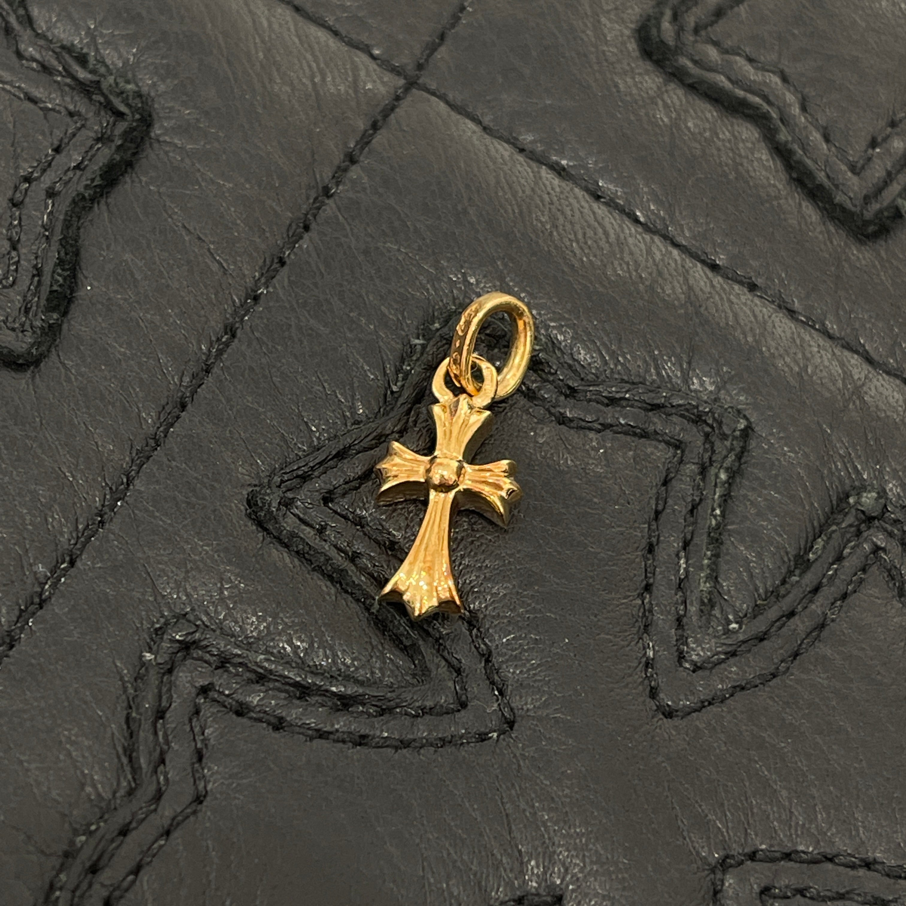 CHROME HEARTS 22K Baby Fat Cross Pave Diamond Pendant Top クロムハーツ 22K ベイビーファット クロス パヴェダイヤモンド ペンダントトップ