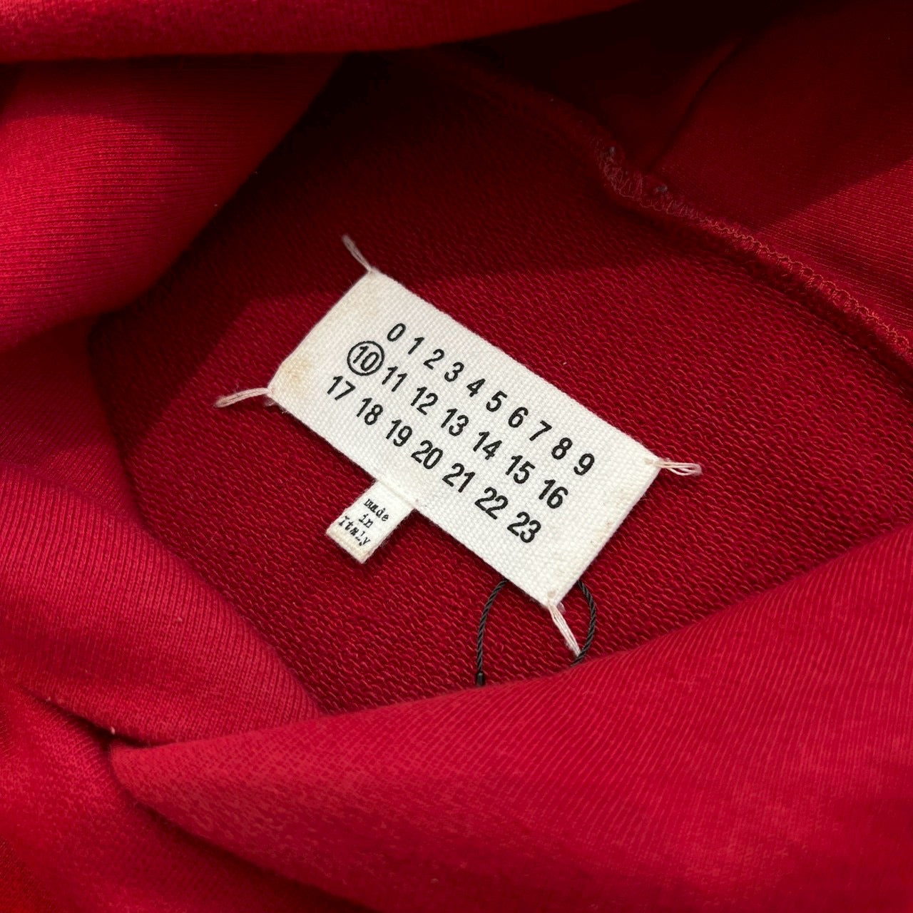 Maison Margiela 2021SS Numbers Logo Embroidery Pullover Hoodie S50GU0163 S25503 Size 52 メゾン マルジェラ ナンバーズロゴ刺繍 プルオーバーフーディ サイズ52