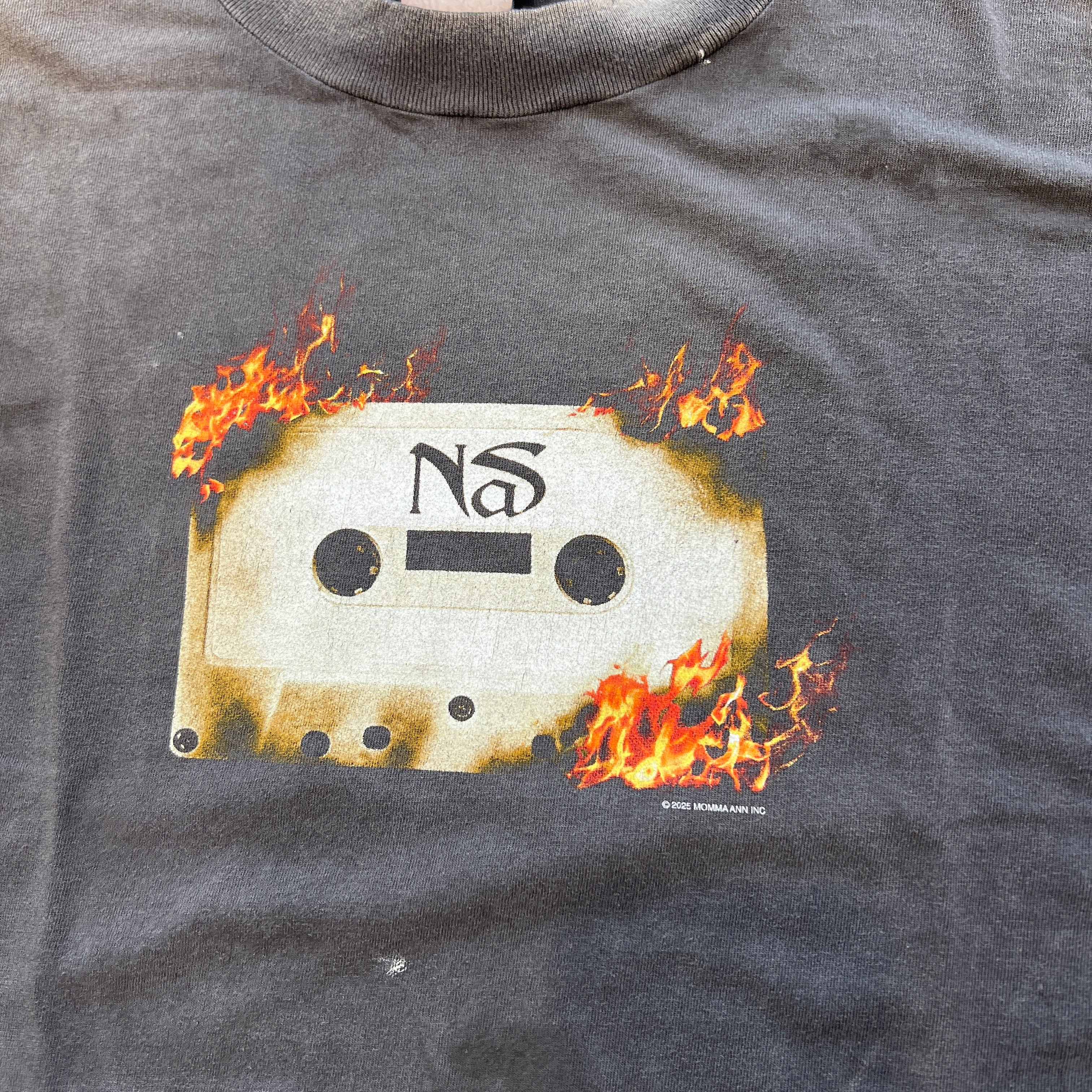 SAINT Mxxxxxx × NaS 2025AW Cassette Tape Print Tee SM-HR1-0000-C20 Size XL セントマイケル×ナズ カセットテーププリント Tシャツ サイズXL