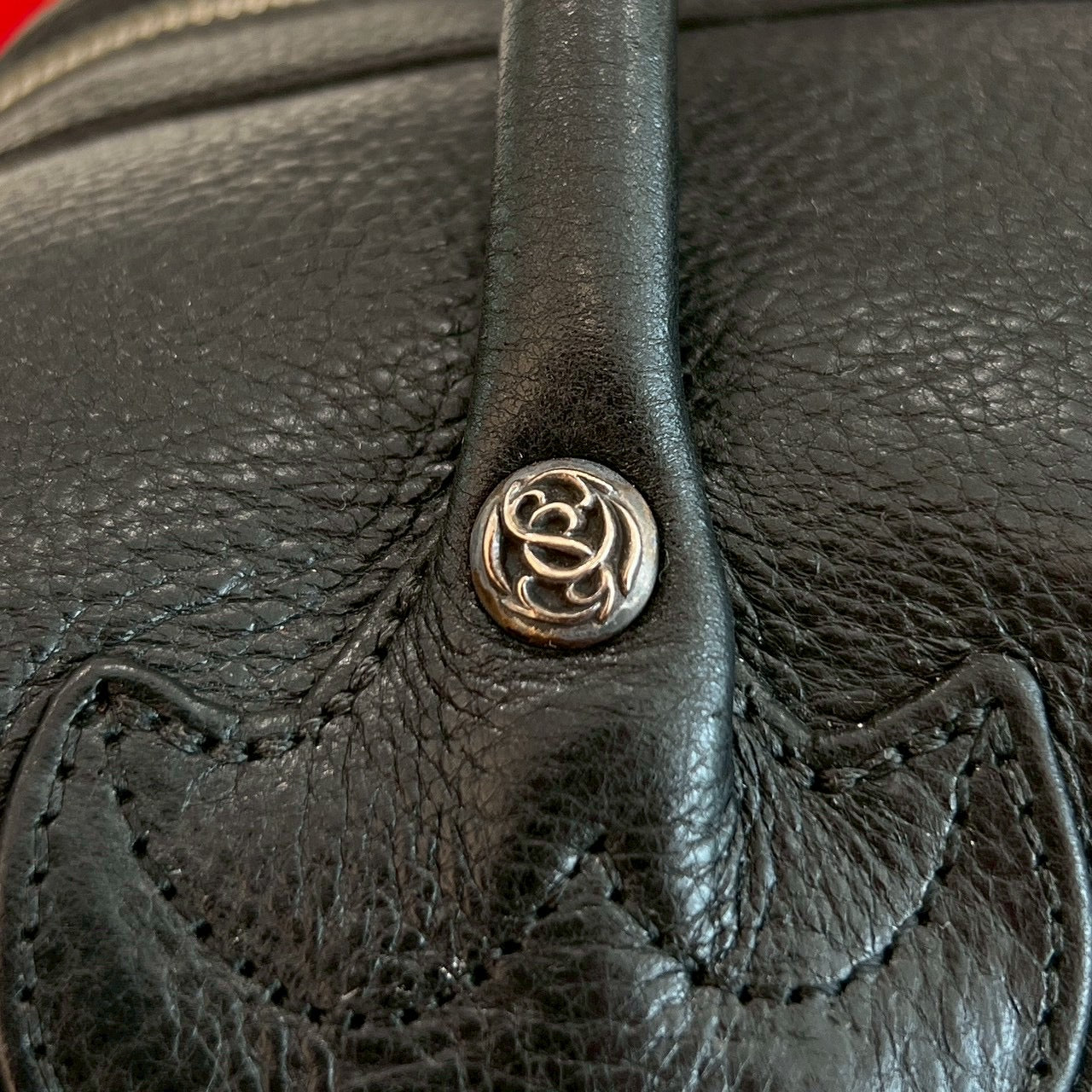 CHROME HEARTS Large Cross MONICA Leather Hand Bag クロムハーツ ラージクロス モニカ レザーハンドバッグ