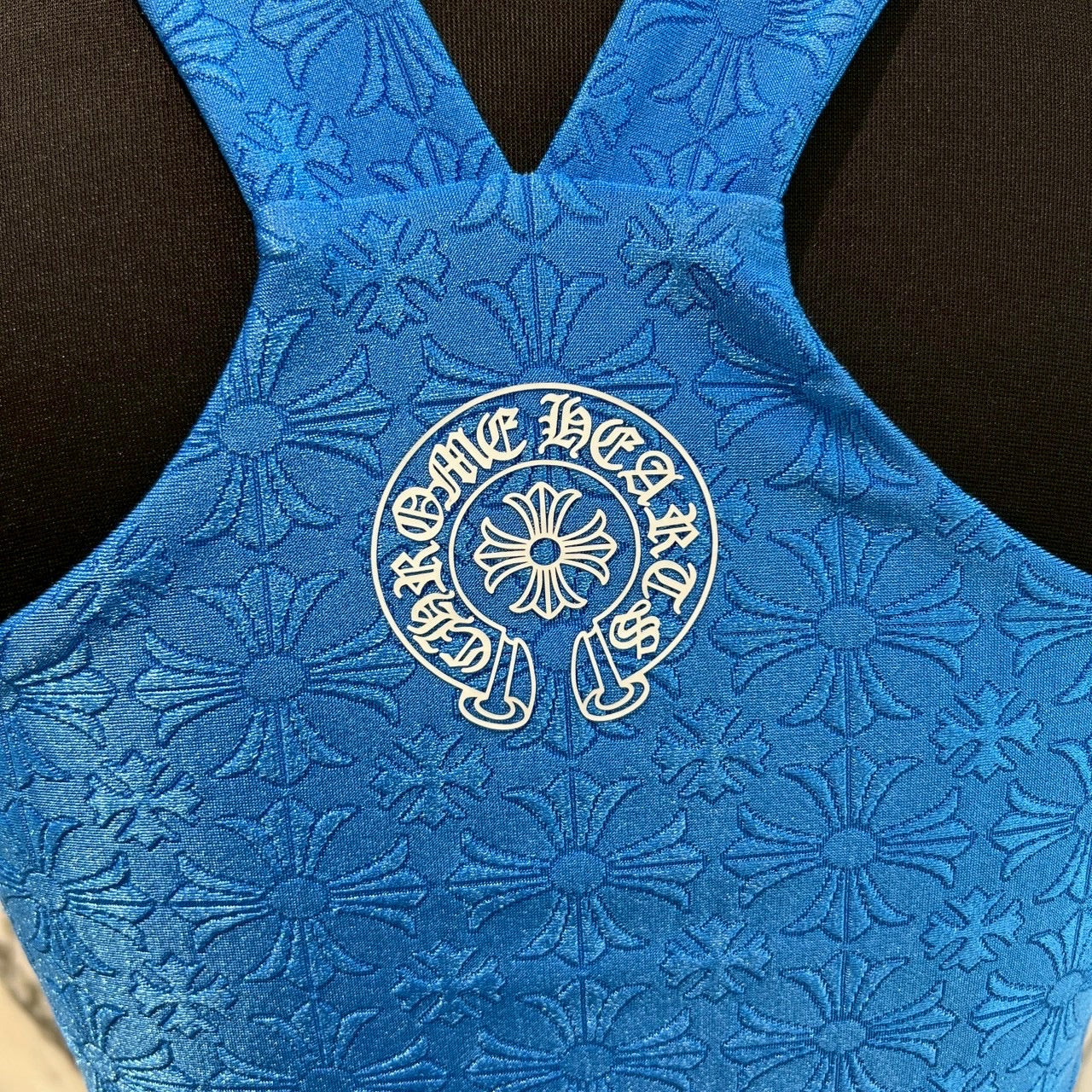 CHROME HEARTS CH Plus Pattern Horseshoe Rubber Print Camisole Size XS クロムハーツ CHプラス柄 ホースシューラバープリント キャミソール サイズXS