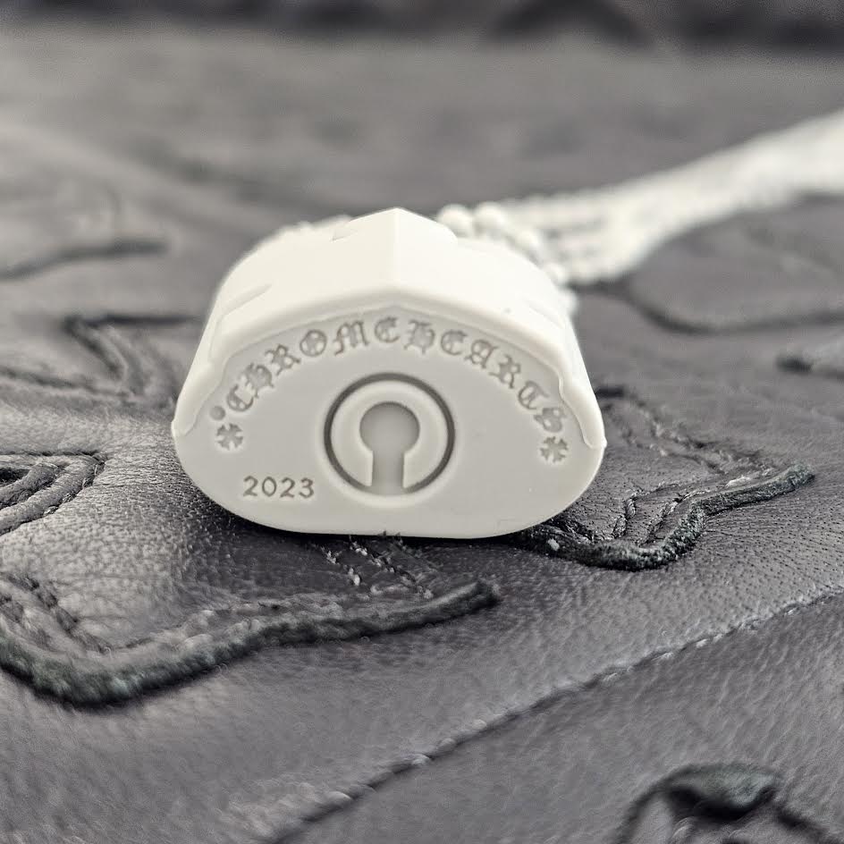 CHROME HEARTS 2023SS PADLOCK Flare Knee Silicon Rubber Necklace クロムハーツ パドロック フレアニー シリコンラバー ネックレス