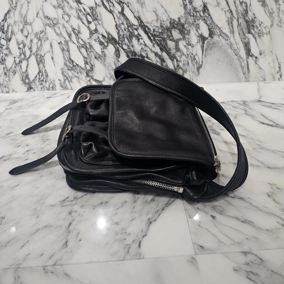 【CHROME HEARTS】ガンスリンガー レザー ショルダーバッグ Chrome Hearts - クロムハーツ SHOULDER BAG-LARGE ガン