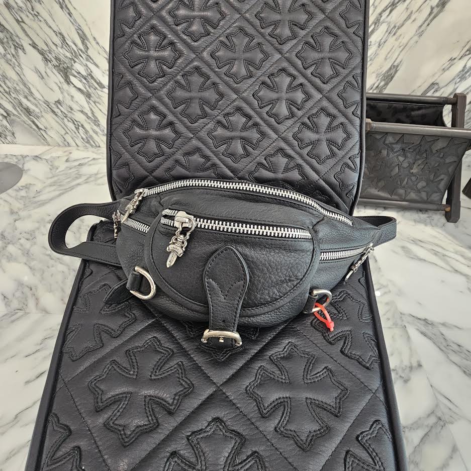 CHROME HEARTS SNAT PACK Mini Leather Waist Bag クロムハーツ スナットパック ミニ レザー ウェストバッグ