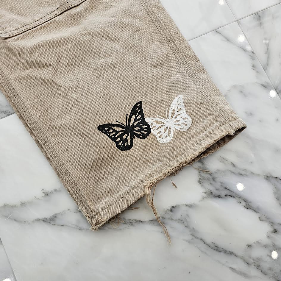 ABOUT DREAMS Butterfly Carhartt Body Pants Size W34 L32 アバウトドリームズ バタフライ カーハートボディ パンツ サイズW34×L32