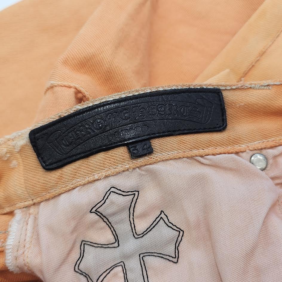 CHROME HEARTS × GALLERY DEPT. Levi's Body VNTG Cross Leather Patch Denim Pants Size 34 クロムハーツ × ギャラリーデプト リーバイスボディ ヴィンテージ クロスレザーパッチ デニムパンツ サイズ34