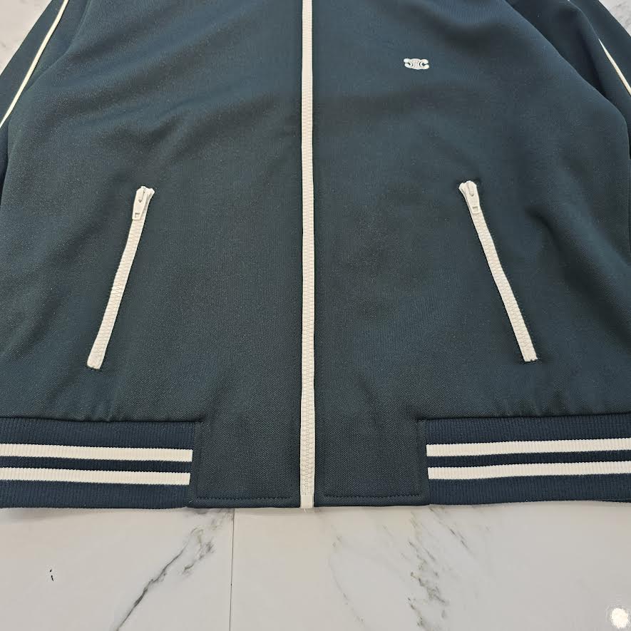 CELINE 2024SS Triomphe Embroidery Jersey Teddy Jacket 2Y83C021W.31GO Size M セリーヌ トリオンフ刺繍 ジャージー テディジャケット サイズM