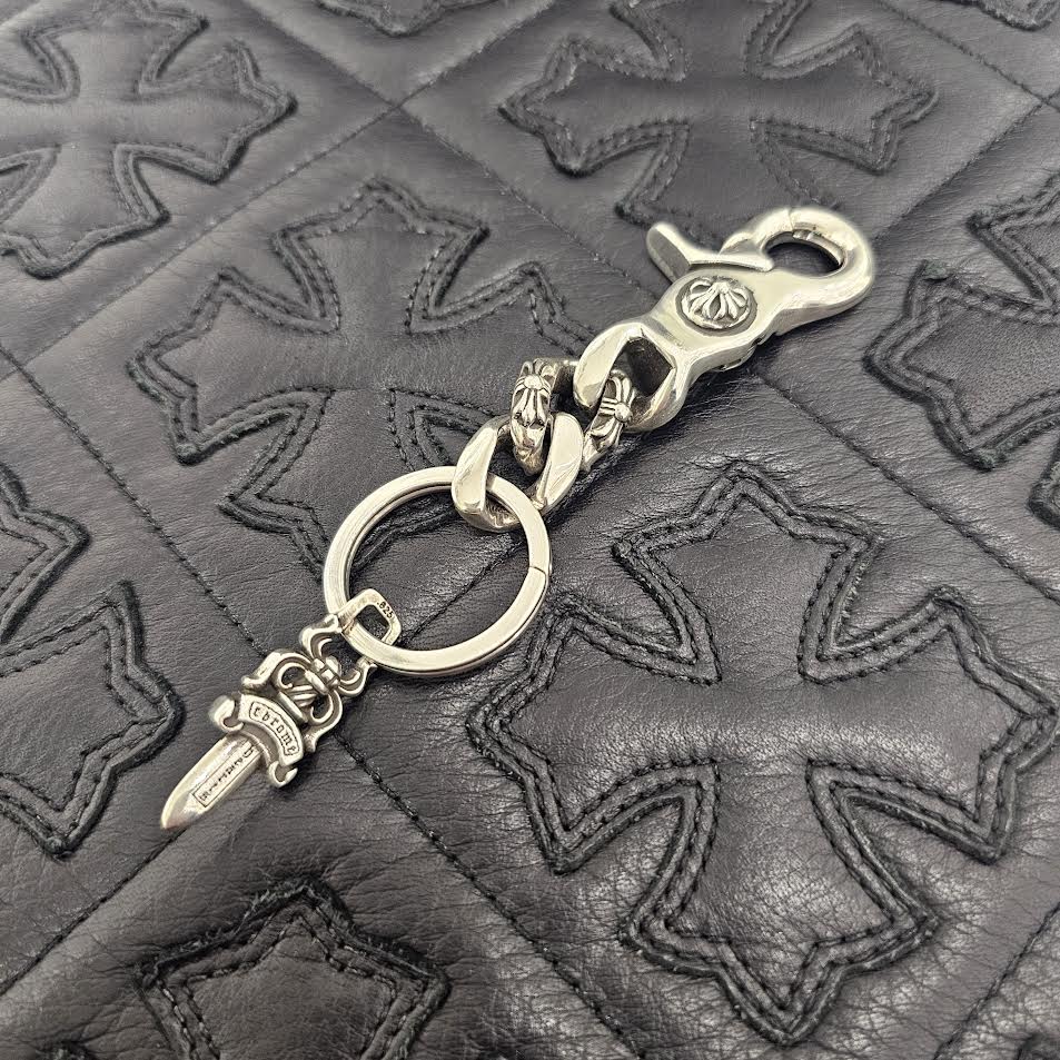 CHROME HEARTS Classic Short Fancy Chain Clip Keyring 2 LINK クロムハーツ クラシック ショート ファンシーチェーン クリップ キーリング 2リンク