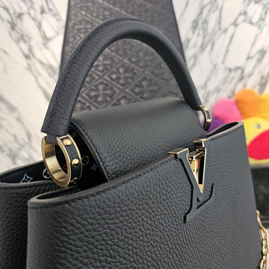 LOUIS VUITTON × Takashi Murakami 2025SS Capucines MM "Noir" M13878 ルイヴィトン × 村上隆 カプシーヌ MM "ノワール"