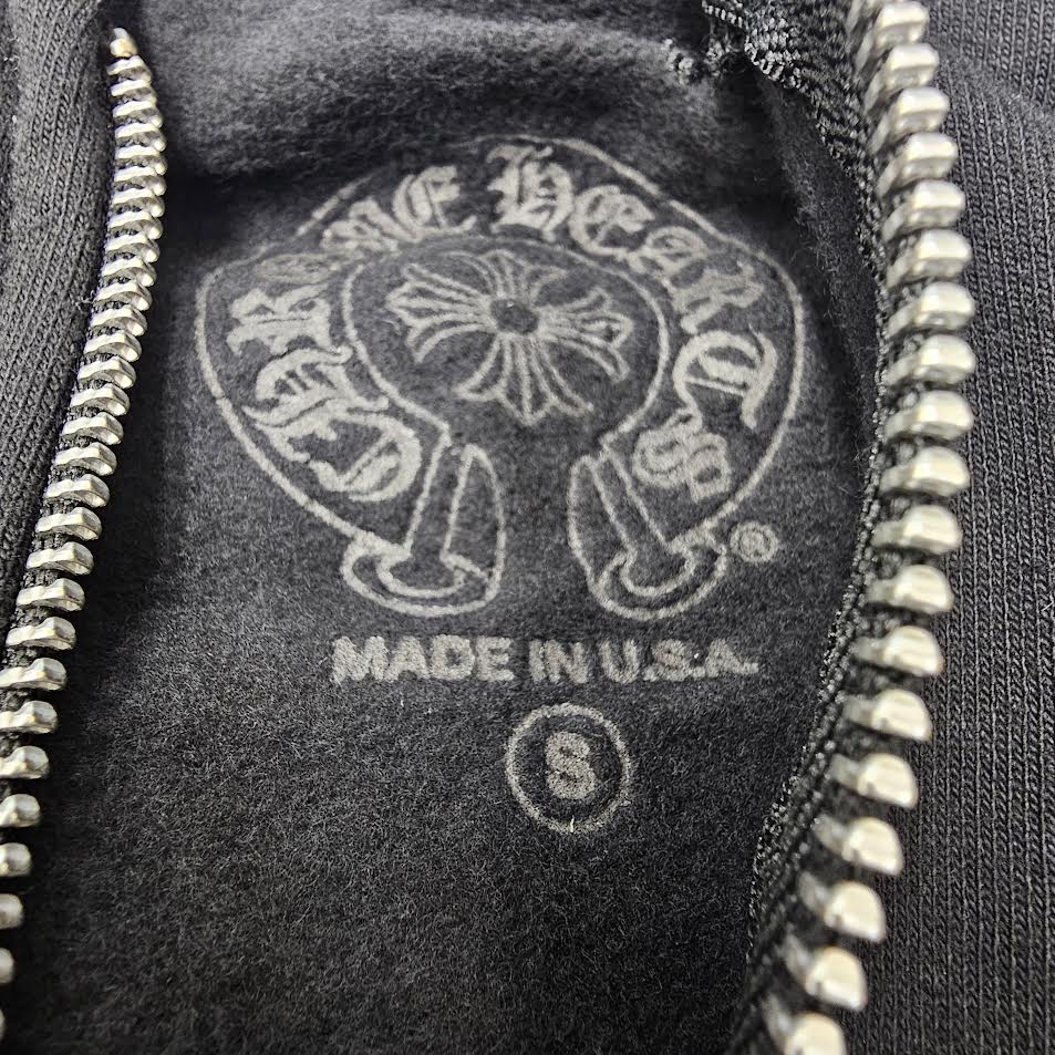 CHROME HEARTS MIAMI Limited Horseshoe Zip Up Hoodie Size S