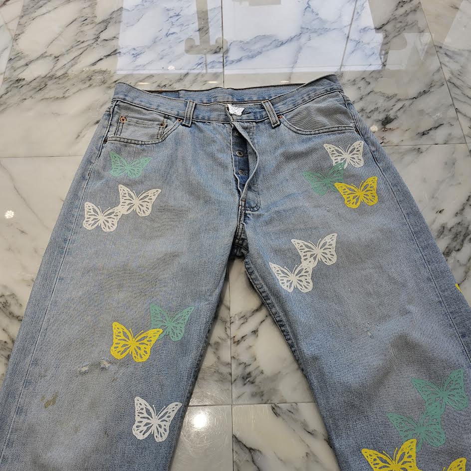 ABOUT DREAMS Butterfly Jeans Size W33×L32 アバウトドリームズ バタフライジーンズ サイズW33×L32