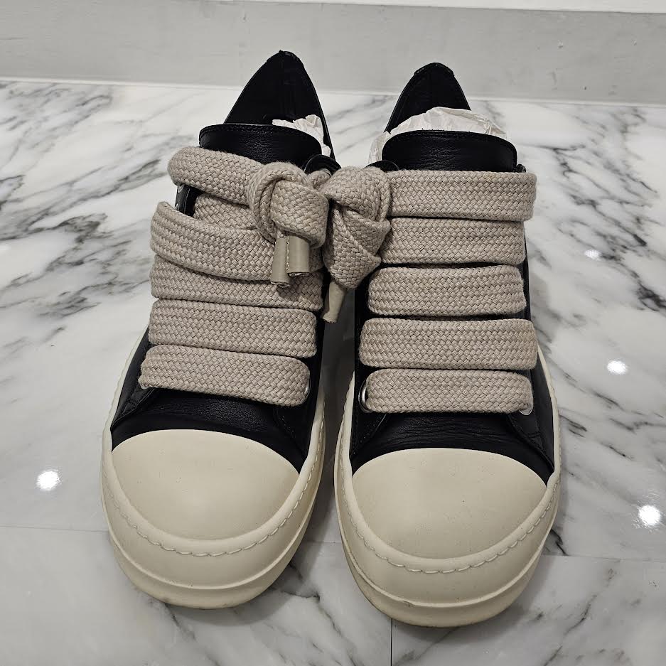 Rick Owens DRKSHDW Leather Low Top Sneakers RU01B1891LPOW1 Size 41（26cm）リックオウェンス ダークシャドウ レザー ロートップ スニーカー サイズ41（26cm）