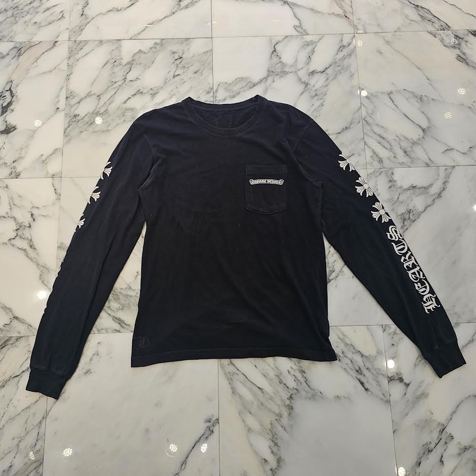 CHROME HEARTS Arm CH Plus Logo Long Sleeve Tee Size M クロムハーツ 袖 CHプラス ロゴ ロングスリーブ Tシャツ サイズM