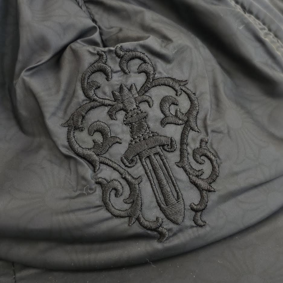 CHROME HEARTS CH Plus Vine Dagger Embroidery Nylon Cap Size ONE SIZE（53-60） クロムハーツ CHプラス総柄 ヴァインダガー刺繍 ナイロンキャップ サイズONE SIZE（53-60）