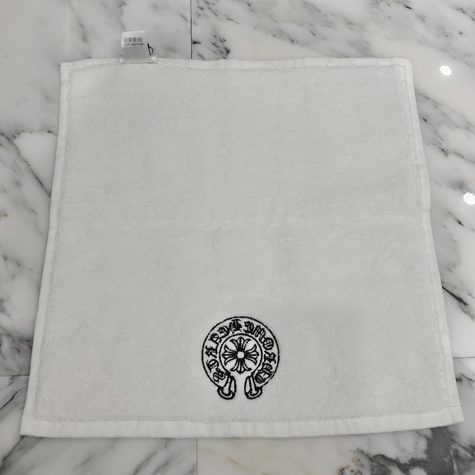 CHROME HEARTS Horseshoe Embroidery Cotton Hand Towel クロムハーツ ホースシュー刺繍 コットン ハンドタオル