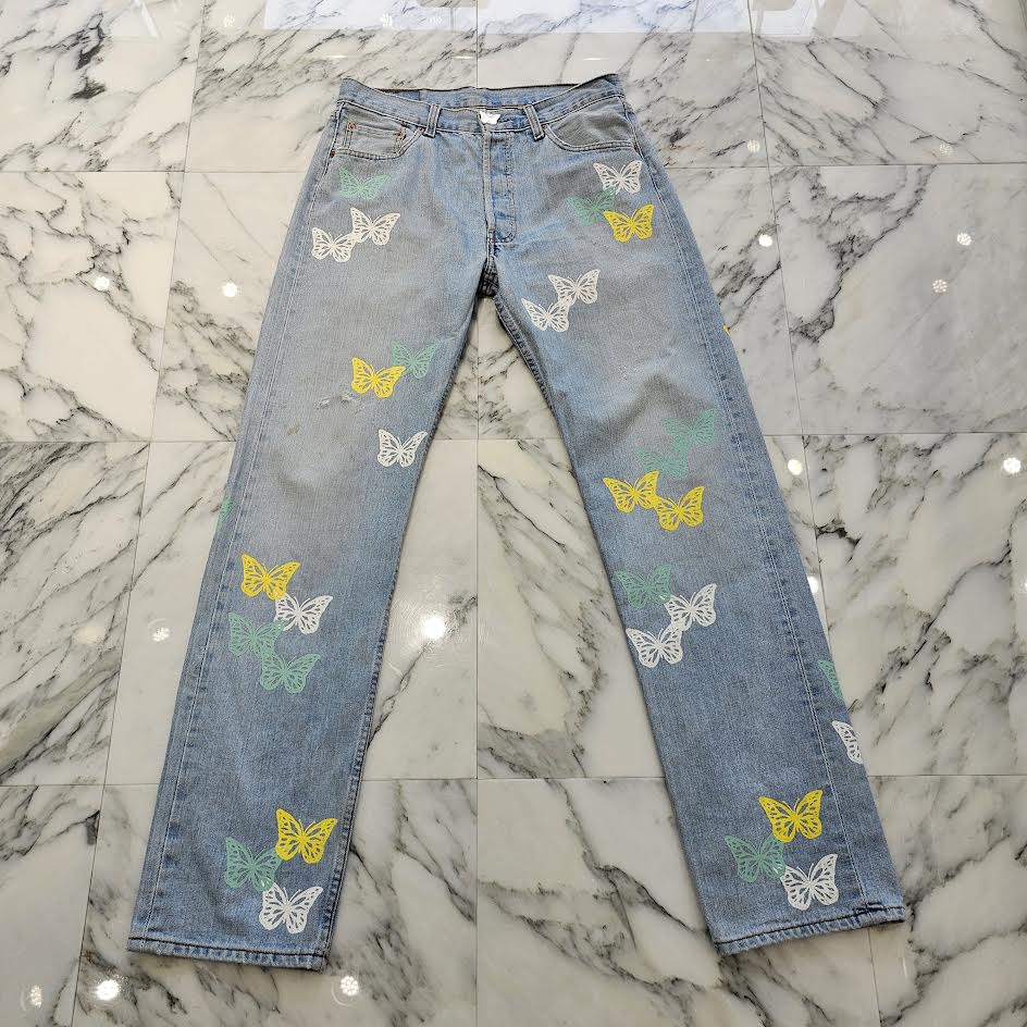 ABOUT DREAMS Butterfly Jeans Size W33×L32 アバウトドリームズ バタフライジーンズ サイズW33×L32