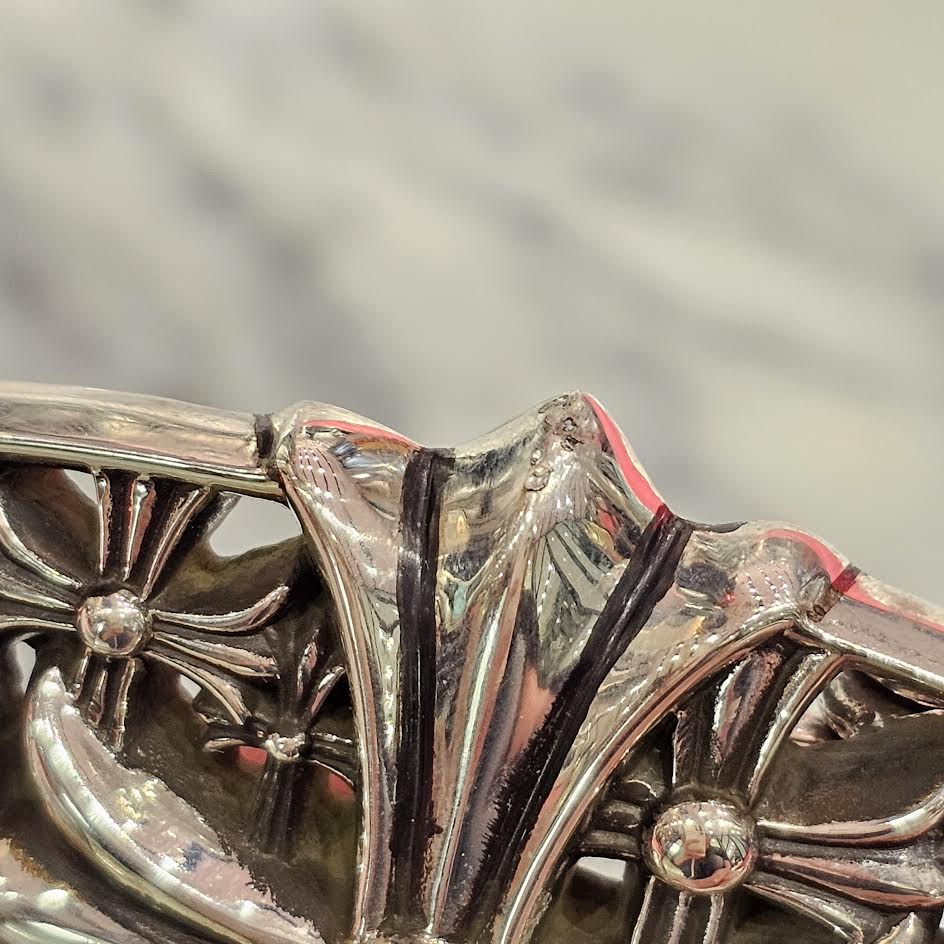 CHROME HEARTS 1.5 Cemetery Cross Silver Buckle クロムハーツ 1.5 セメタリークロス シルバー バックル