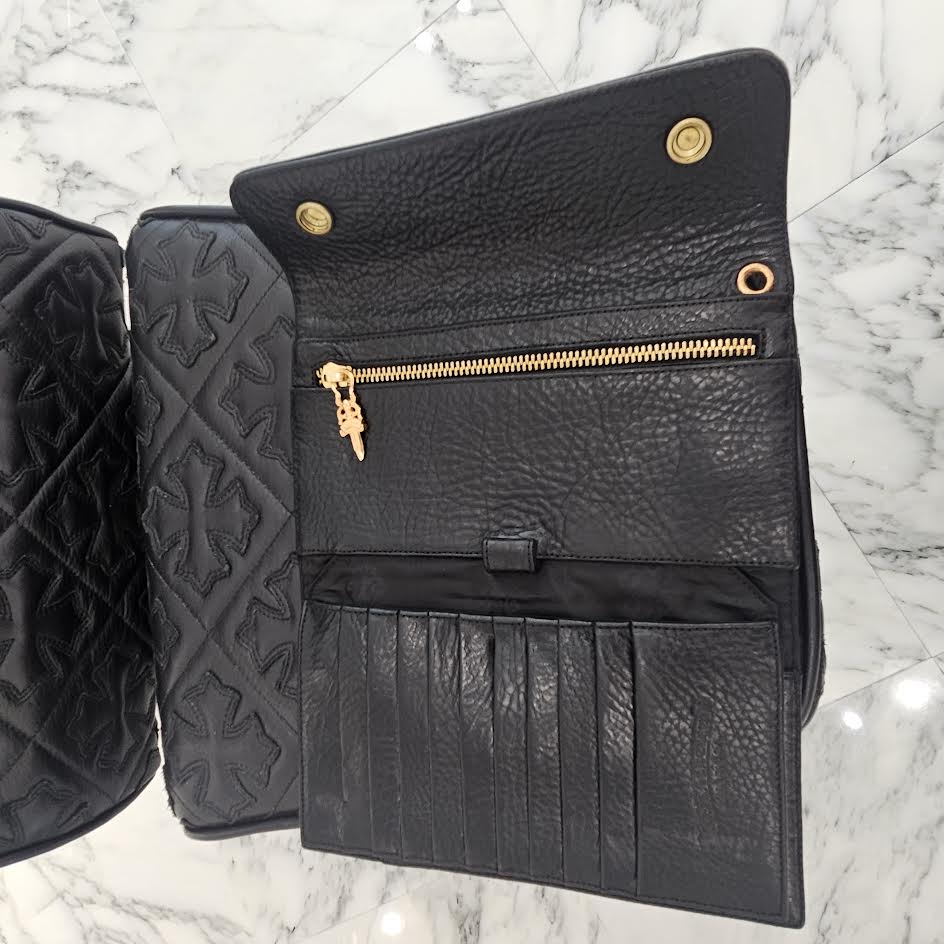 CHROME HEARTS 22K Wave Cross Ball Wallet クロムハーツ 22K ウェーブ クロスボール ウォレット