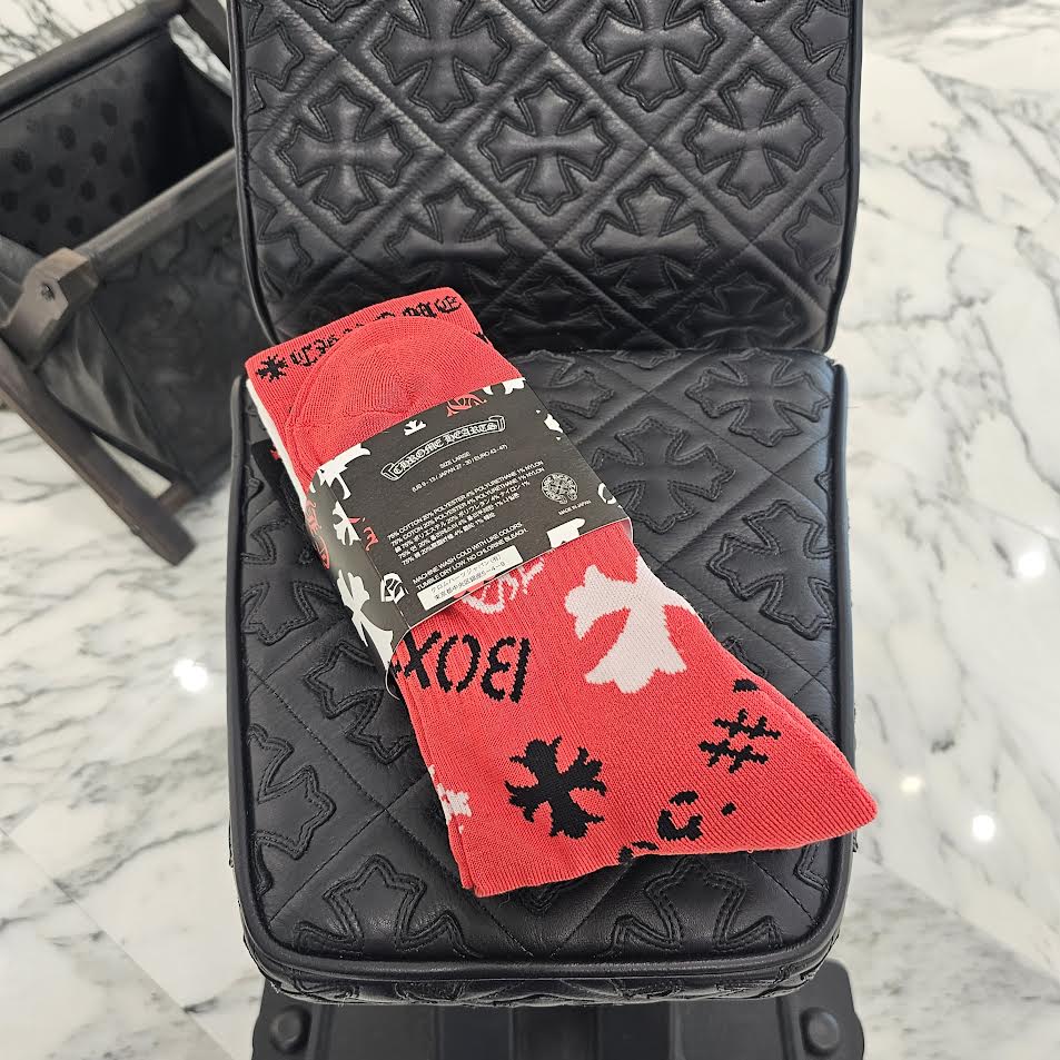 CHROME HEARTS Stencil Multi Logo Socks x3 Size JP（27-30）クロムハーツ ステンシル マルチロゴ ソックス 靴下 サイズ 日本サイズ（27-30）