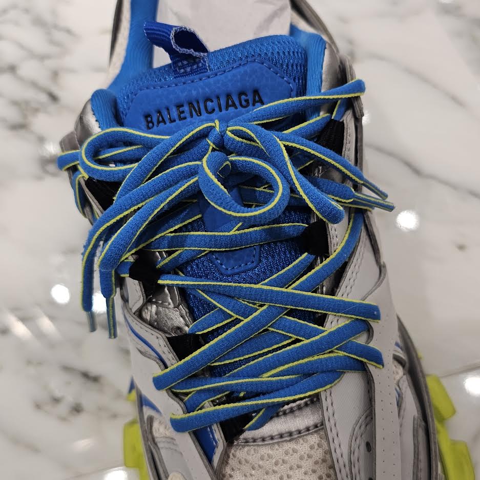 BALENCIAGA 2021AW TRACK SNEAKER GREY/BLUE/YELLOW 542023 W1GC1 1247 Size 27cm バレンシアガ トラックスニーカー グレー/ブルー/イエロー サイズ27cm
