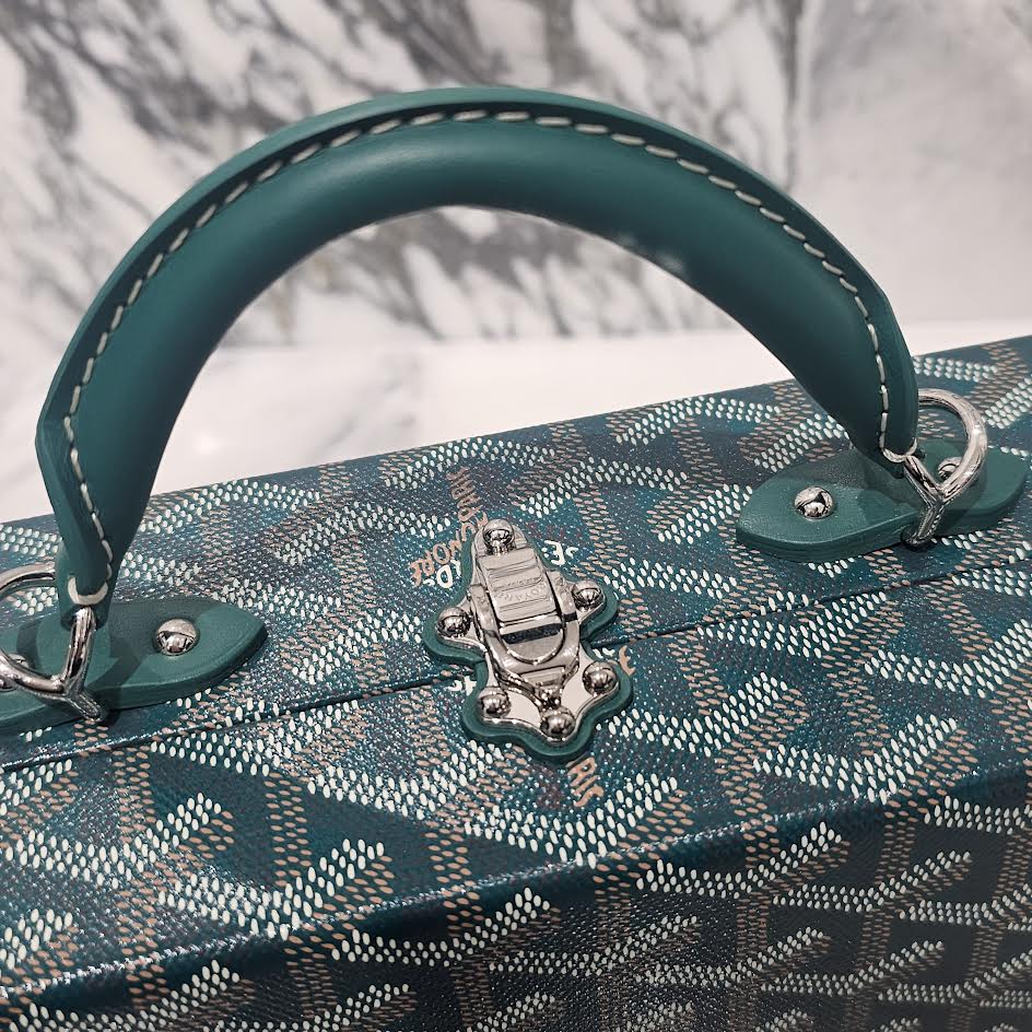 GOYARD 2022SS Grand Hotel Trunk Bag "GREEN" GHOTELPMLTY09CL09P ゴヤール グランドホテル トランクバッグ "グリーン"