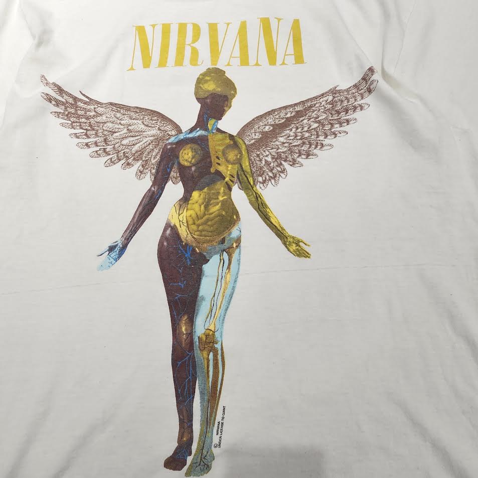 Vintage 90's NIRVANA "IN UTERO" 1993 GIANT S/S Tee Size XL 90's ニルヴァーナ "インユーテロ" 1993 ジャイアント社製 Tシャツ サイズXL