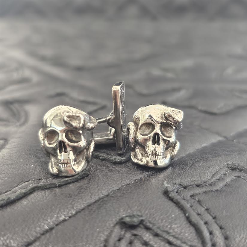 Alexander McQUEEN Silver Skull Cufflinks アレキサンダーマックイーン シルバー スカル カフスボタン