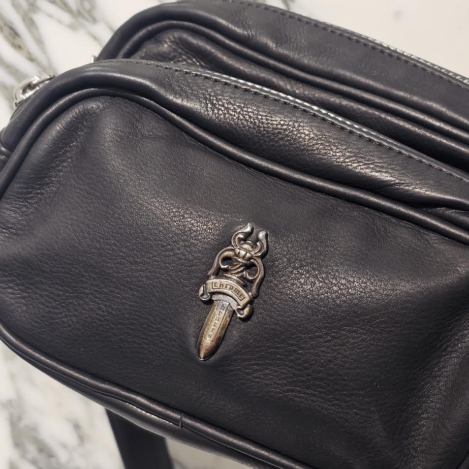 CHROME HEARTS Dagger BARRET Leather Shoulder Bag クロムハーツ ダガー バレット レザー ショルダーバッグ
