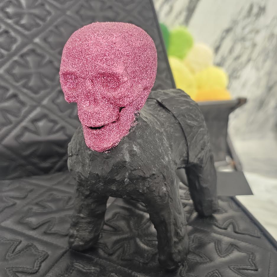 CHROME HEARTS JOE FOTI Glitter Skull Dog Display Toy クロム