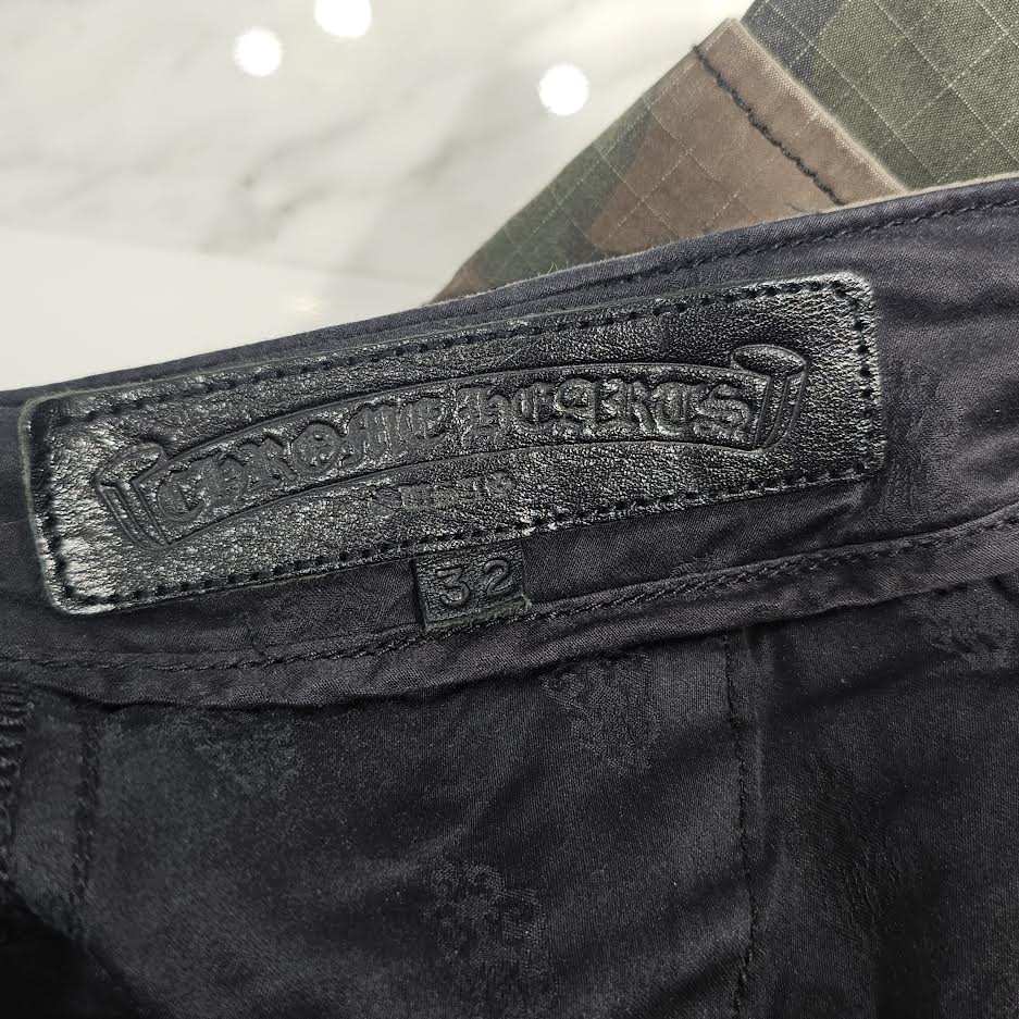 CHROME HEARTS Cross Ball Button Camo Cargo Pants Size 32 クロムハーツ クロスボールボタン カモ カーゴパンツ サイズ32