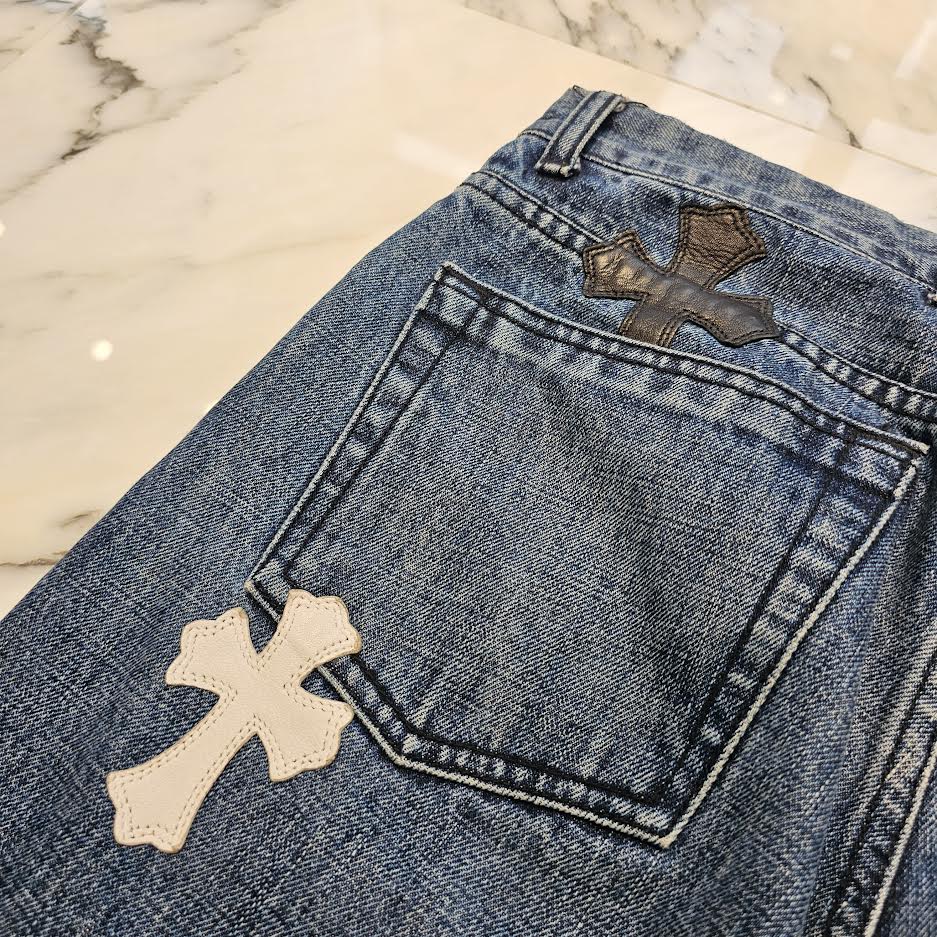 希少Chrome Hearts Cross patchDenimクロスパッチ32 希少Chrome