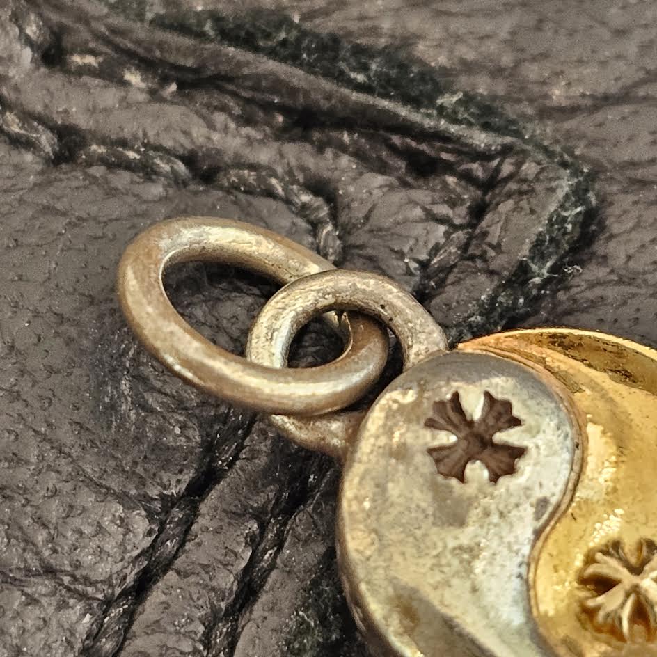 CHROME HEARTS YIN YANG CHARM SILVER /22K GOLD SMALL CHARM Pendant Top クロムハーツ インヤン チャーム シルバー925 / 22K ゴールド スモールチャーム ペンダントトップ