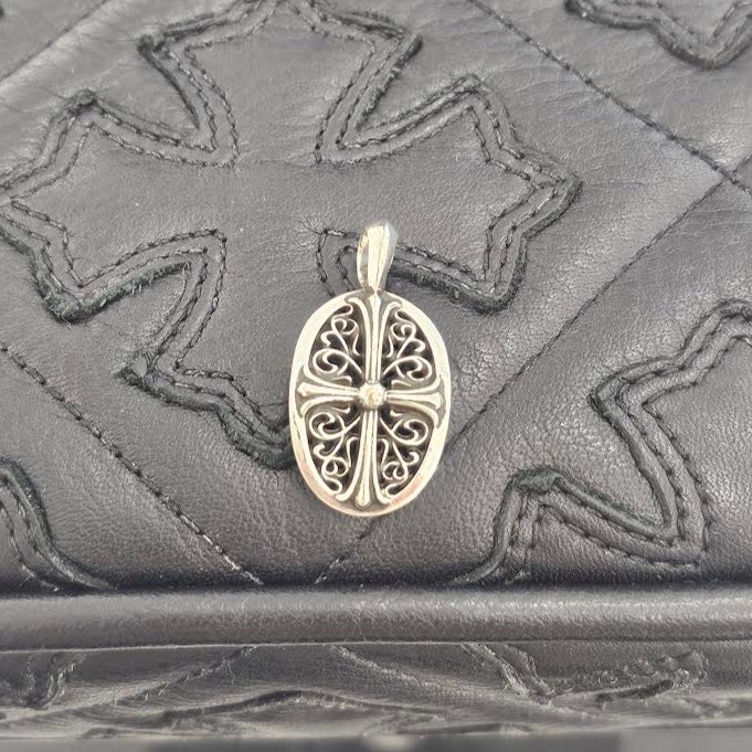 CHROME HEARTS Classic Oval Cross Pendent Top クロムハ―ツ クラシックオーバル クロス ペンダントトップ