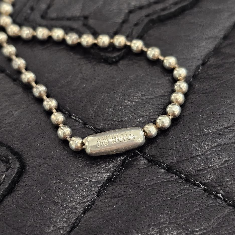 CHROME HEARTS Honolulu Limited DOG TAG CH Shine Ball Chain Necklace クロムハーツ ホノルル限定 ドッグタグ CHシャイン ボールチェーン ネックレス